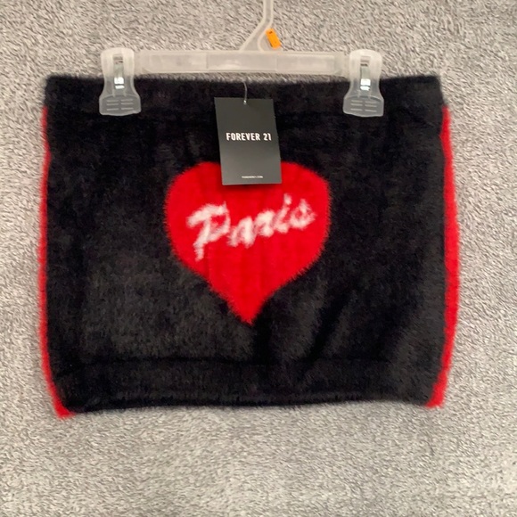 Black, red and white Tube top - Picture 1 of 2